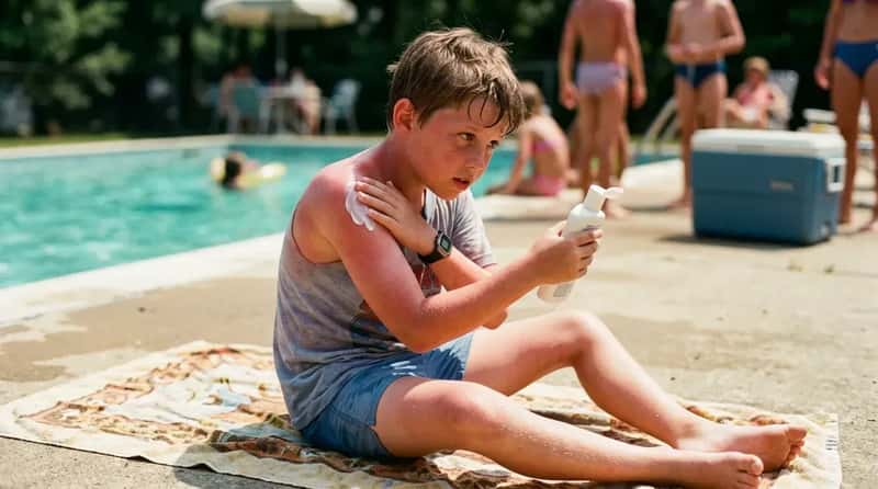 #15 - Getting a Sunburn You Hid From Your Mom (Image Credits: Gemini)