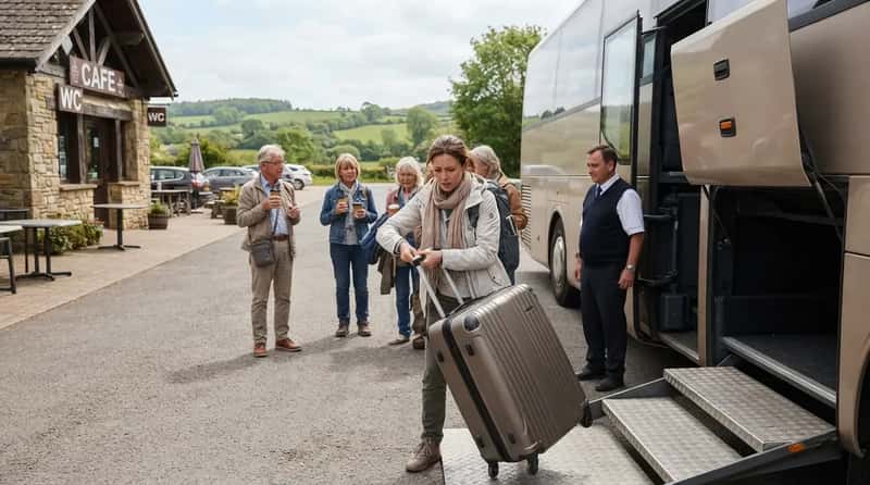 #21 - They Drag a Full Suitcase Off the Bus for a Ten-Minute Stop (Image Credits: Gemini)