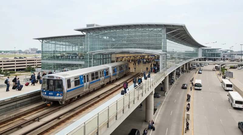 #11 - Chicago O'Hare (ORD): The Rental Building With Its Own Train (Image Credits: Gemini)