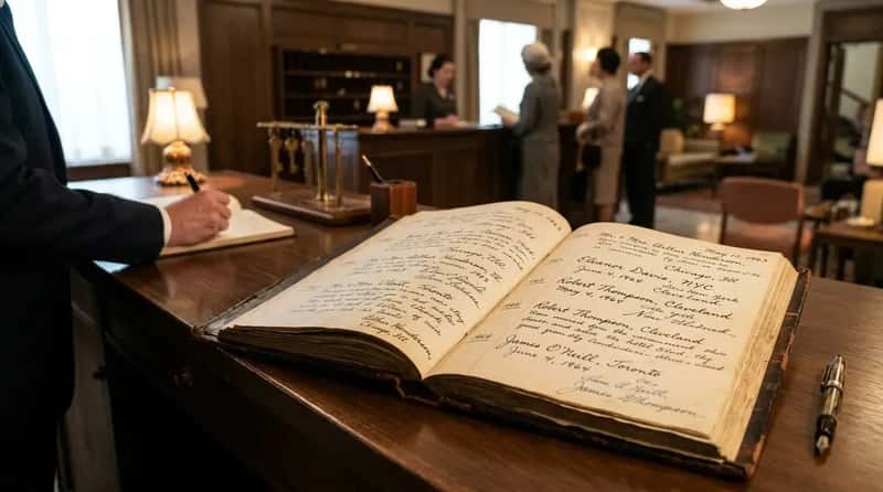 #8 - The Physical Guestbook at the Front Desk (Image Credits: Gemini)
