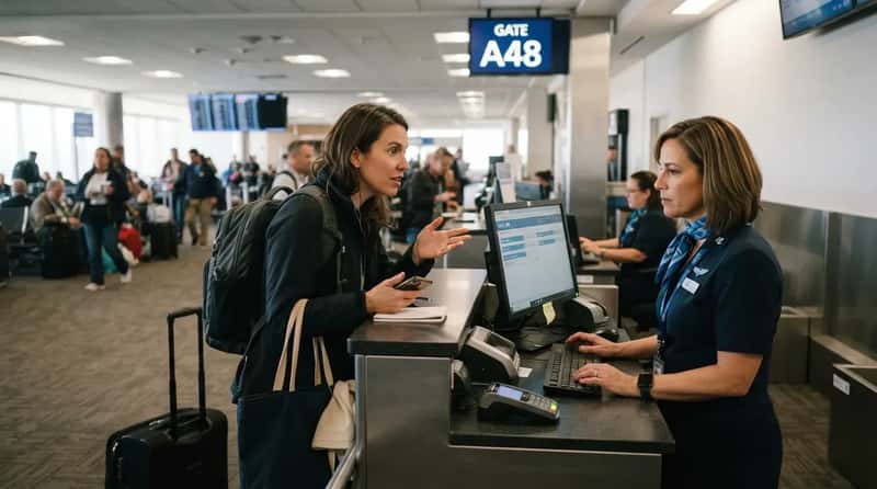#6 - Asking About the Other Airline in the Building (Image Credits: Gemini)