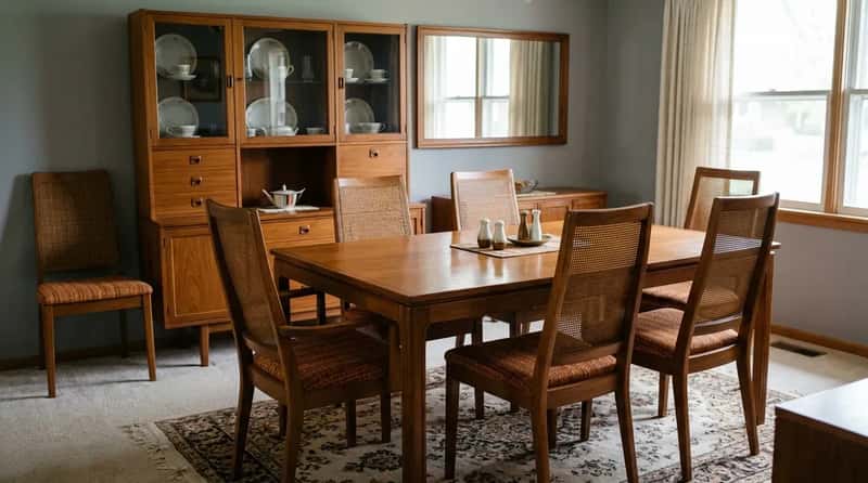 #9 - The Matching Dining Room Suite That Came as One Coordinated Set (Image Credits: Gemini)