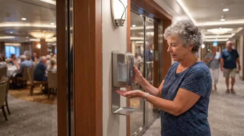 #10 - The Hand Sanitizer Habit That Doesn't Stop the Cruise Ship Bug (Image Credits: Gemini)