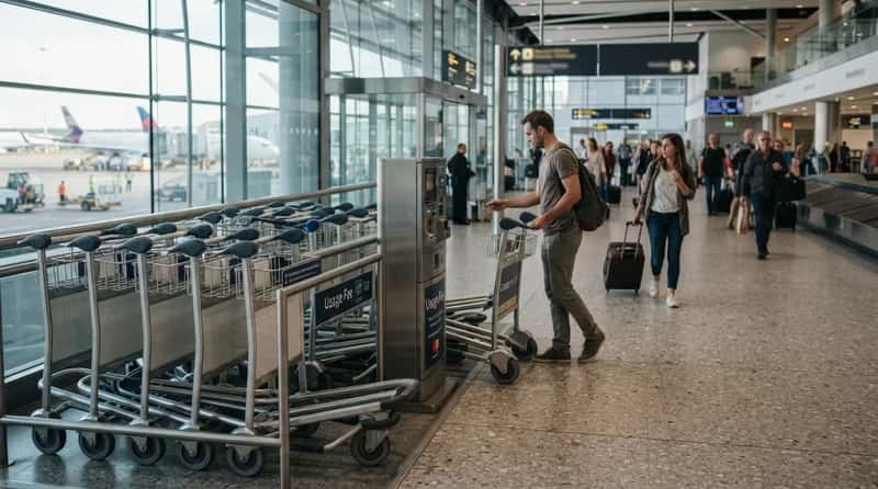 #13 - Luggage Carts That Are Basic Courtesy Everywhere Else on Earth (Image Credits: Gemini)