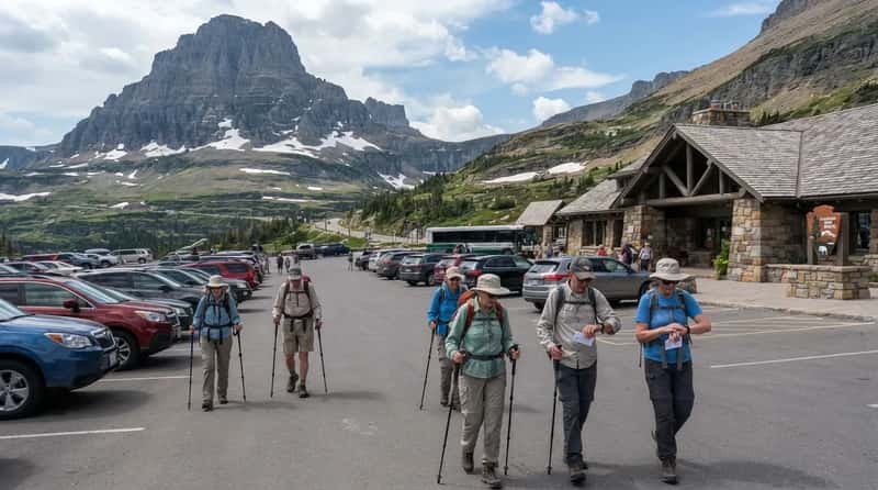 #10 - Glacier: A Three-Hour Clock at Logan Pass (Image Credits: Gemini)