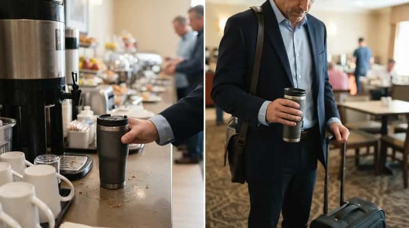11. The Travel Mug That Never Leaves Their Bag (Image Credits: Gemini)