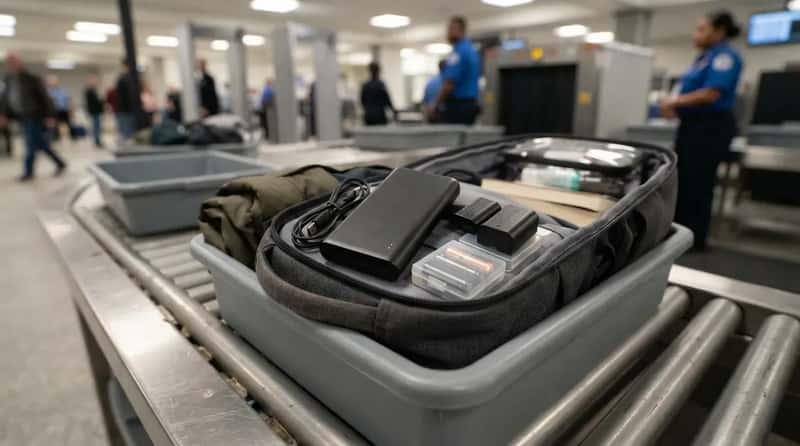 #3 - They Keep Power Banks and Spare Batteries in the Carry-On, Never Checked (Image Credits: Gemini)