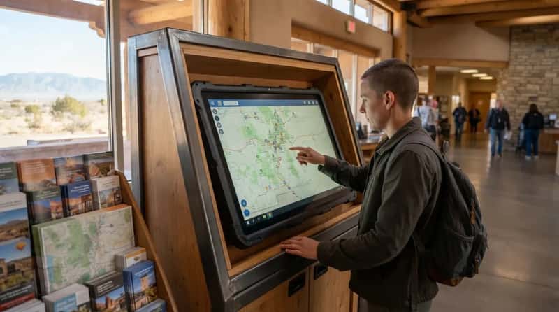 6. Use the Interactive Kiosk Instead of Your Phone's GPS (Image Credits: Gemini)