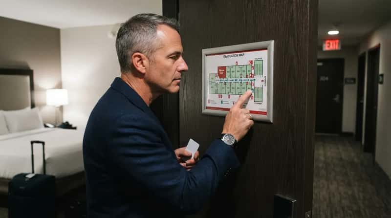 #9 - The Evacuation Map on the Back of the Door, Actually Read (Image Credits: Gemini)