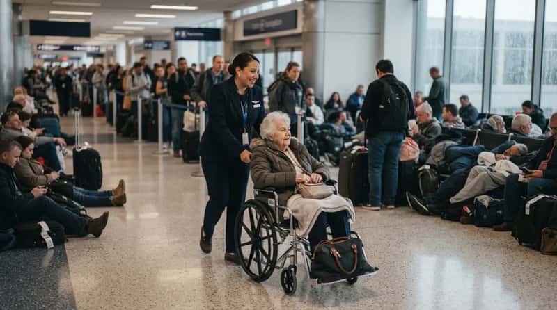 24. Wheelchair and mobility assistance staff go far past their assigned zones (Image Credits: Gemini)