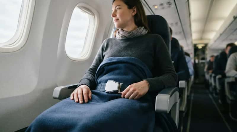 #9 - Their Seat Belt Is Fastened, and Visible Over the Blanket (Image Credits: Gemini)
