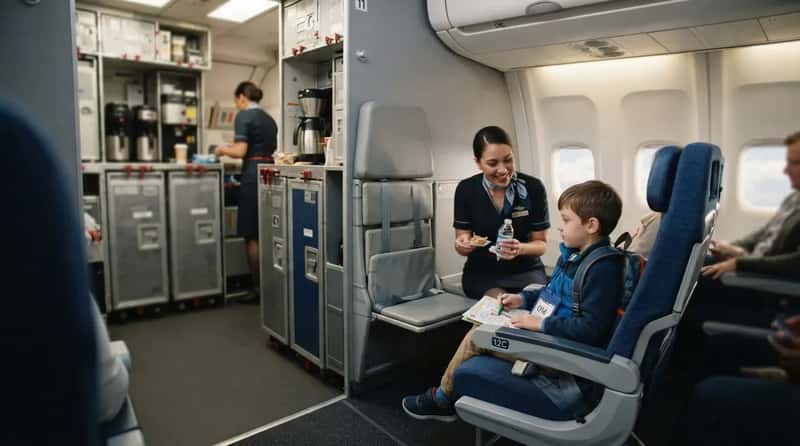 #7 - The Unaccompanied Minor Seat Swap Near the Galley (Image Credits: Gemini)