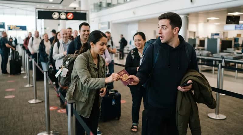 #3 - Quietly Catching a Stranger's Dropped Passport (Image Credits: Gemini)