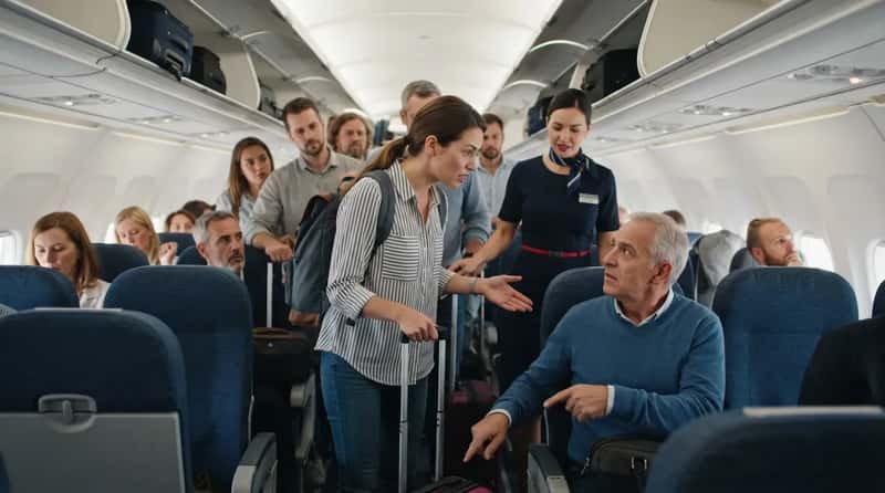 #10 - Trying to Broker a Seat Swap Mid-Boarding (Image Credits: Gemini)
