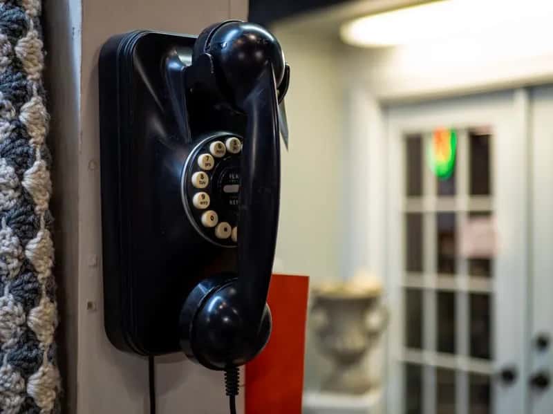 #23 - There Was a Telephone Mounted Directly on the Wall With Its Own Shelf (Image Credits: Pexels)