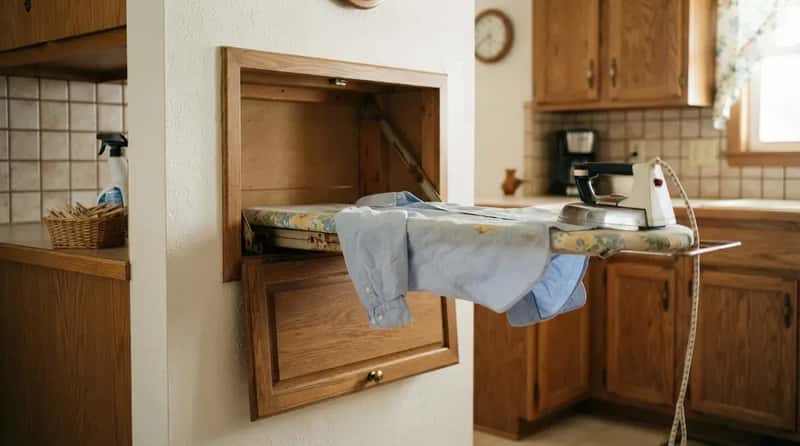 #13 - The Fold-Out Ironing Board Hidden in the Wall (Image Credits: Gemini)