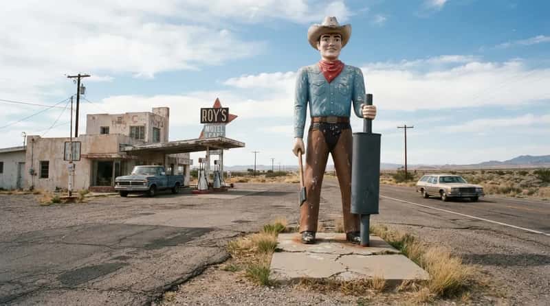 #13 - The Fiberglass Giants Standing Guard Over Route 66 (Image Credits: Gemini)