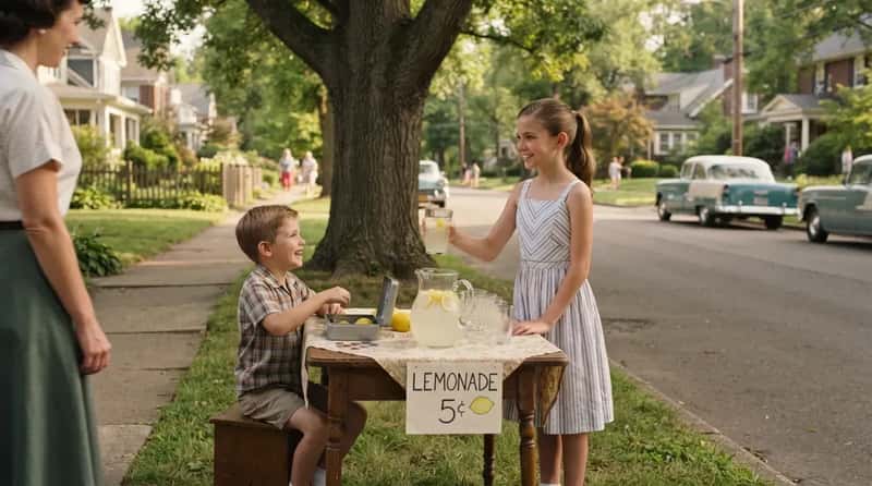 #7 - Lemonade Stands That Taught Kids Their First Business Lesson (Image Credits: Gemini)