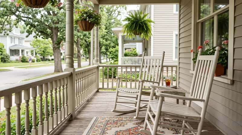 #14 - Rocking Chairs as Standard Porch Furniture (Image Credits: Gemini)