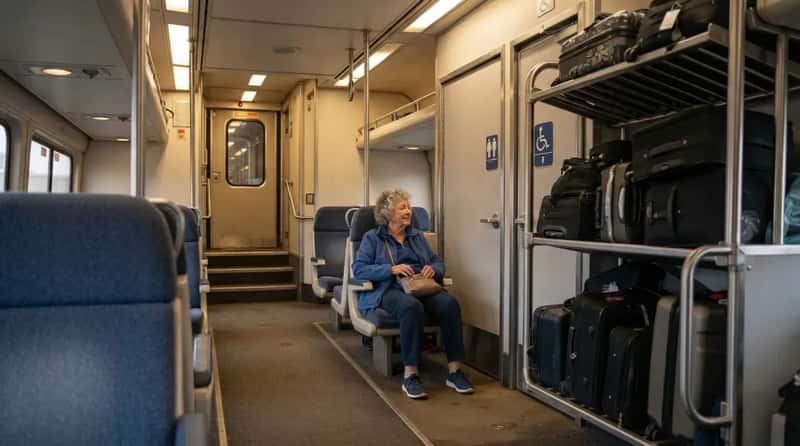#6 - The Lower-Level Spot Next to the Luggage Rack and Restroom (Image Credits: Gemini)
