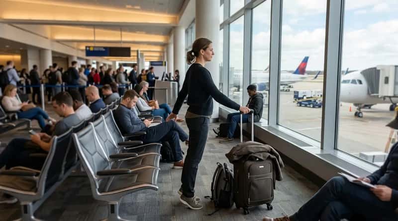 #10 - Stretch Before You're Stuck in a Middle Seat (Image Credits: Gemini)