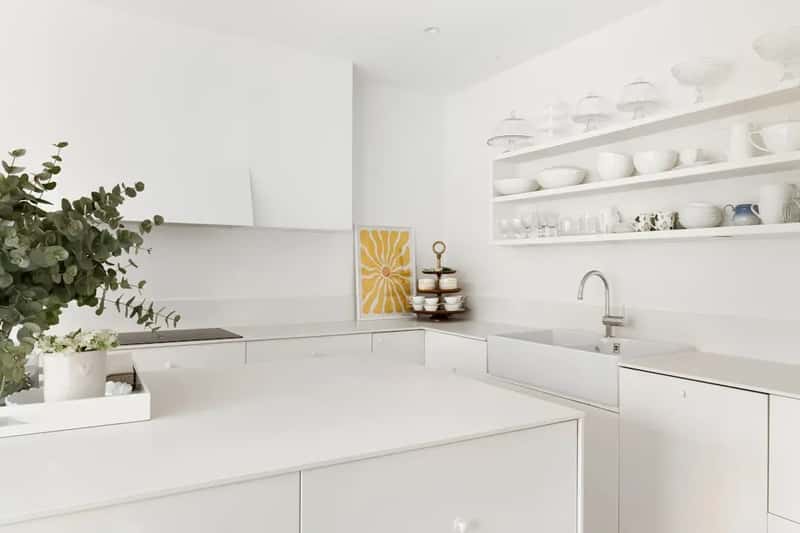 #9 - All-White Kitchens (Image Credits: Unsplash)