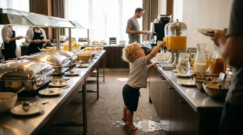 #23 - Letting Toddlers Treat the Buffet Like a Playground (Image Credits: Gemini)