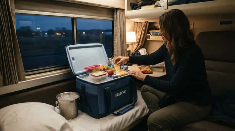 15. Pack a Cooler - Amtrak Won't Store or Heat Your Food (Image Credits: Gemini)
