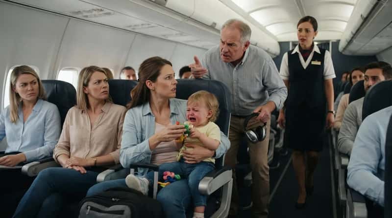 #2 - Blaming Nearby Passengers Instead of Managing Their Own Kid (Image Credits: Gemini)