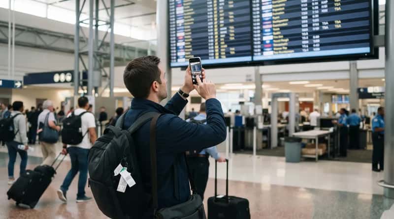 #6 - They Screenshot the Departure Board Right at Security (Image Credits: Gemini)