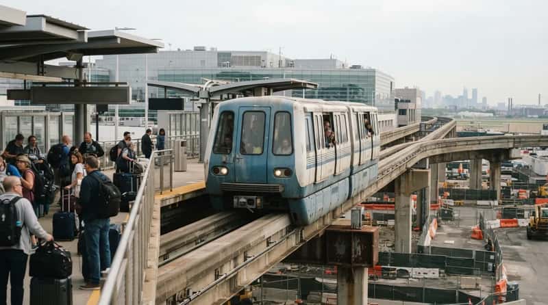 #1 - Newark's AirTrain: The Aging Ride That Keeps Taking Your Time (Image Credits: Gemini)