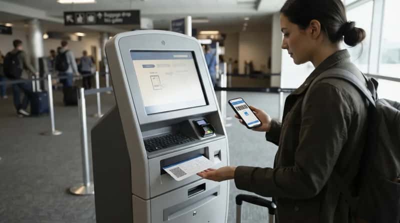 6. A Boarding Pass Printed at a Kiosk Instead of Your Own Printer (Image Credits: Gemini)