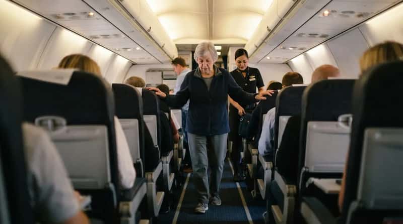 5. The Seat-Back Grab That Reveals a Wobbly Aisle (Image Credits: Gemini)