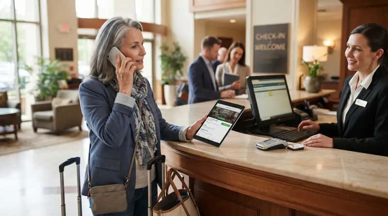 #2 - Calling the Front Desk Instead of Using the App That Charges Less (Image Credits: Gemini)