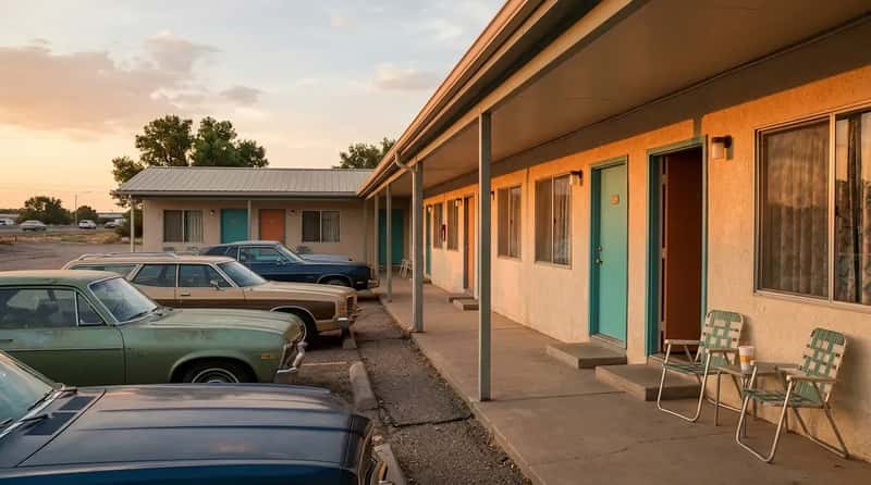 #12 - Exterior Corridors and Direct Room Access From the Lot (Image Credits: Gemini)