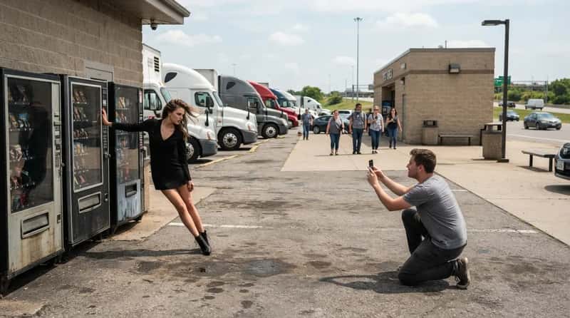 #9 - Dramatic Photoshoots at the Most Ordinary Rest Stop (Image Credits: Gemini)