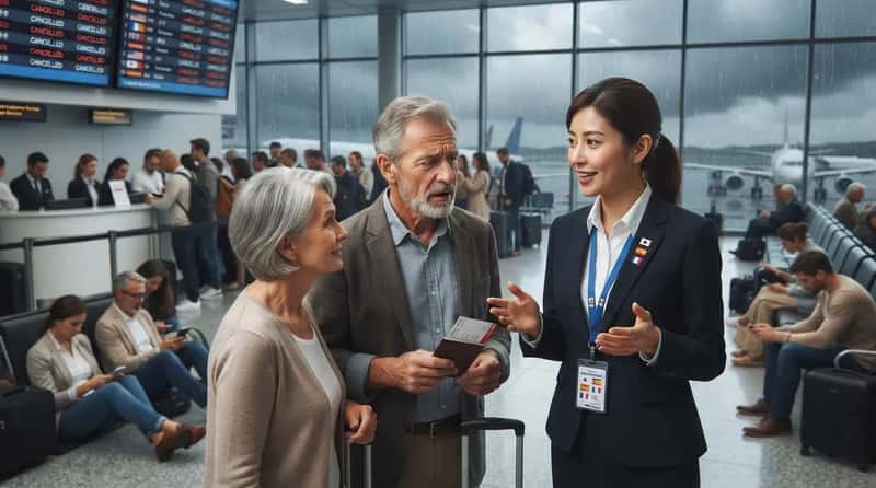 21. Multilingual staff appear to help international travelers (Image Credits: Gemini)