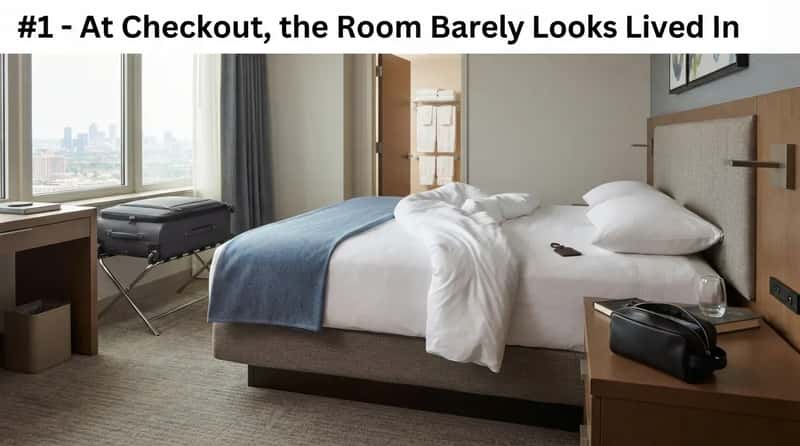 #1 - At Checkout, the Room Barely Looks Lived In (Image Credits: Gemini)