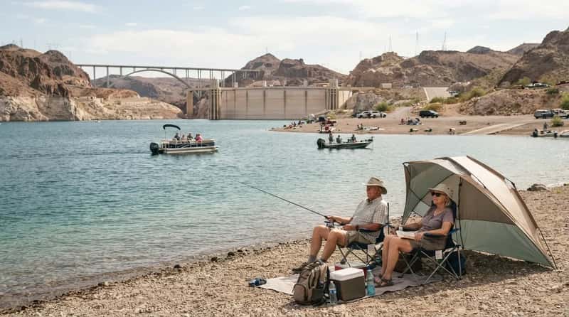 #17 - The Lakeside Afternoon at a Reclamation Reservoir (Image Credits: Gemini)