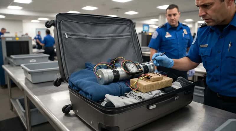 #2 - Packing a Realistic-Looking Replica Bomb "As a Joke" (Image Credits: Gemini)