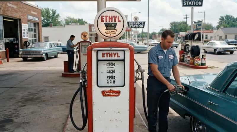 #3 - Leaded "Ethyl" Gasoline in Every Pump (Image Credits: Gemini)