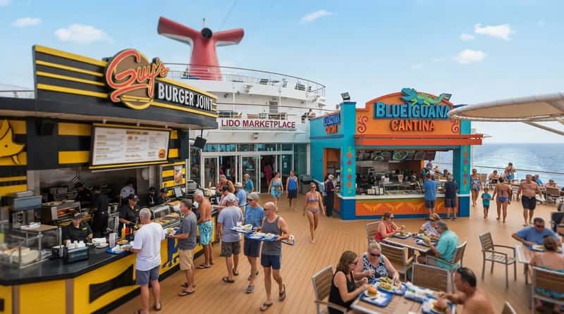 #5 - Carnival Sunrise's Lido Marketplace: When the Free Alternatives Win (Image Credits: Gemini)