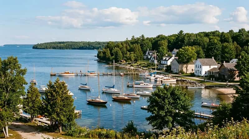 #9 - Egg Harbor, Wisconsin (Green Bay / Lake Michigan) (Image Credits: Gemini)