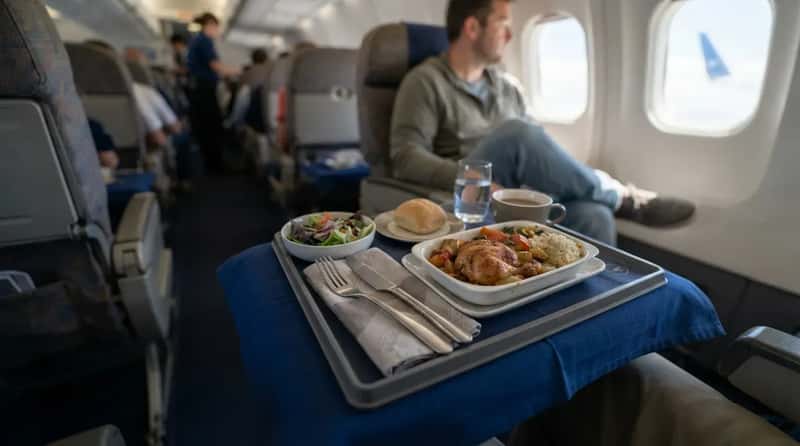 #4 - Real Silverware and China in Coach, Not Plastic Sporks (Image Credits: Gemini)