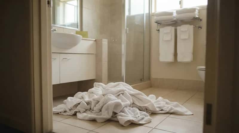 #13 - The Towel Pile on the Floor That Starts a Whole Debate (Image Credits: Gemini)