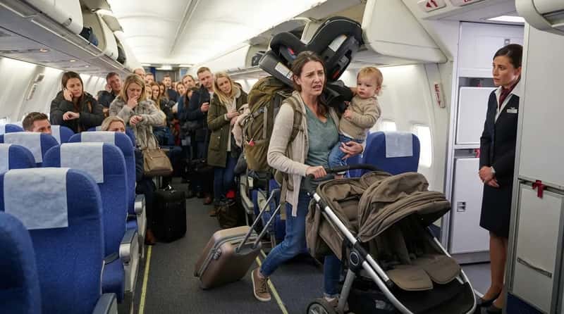 #26 - Boarding With a Stroller, Car Seat, and Four Bags at Once (Image Credits: Gemini)