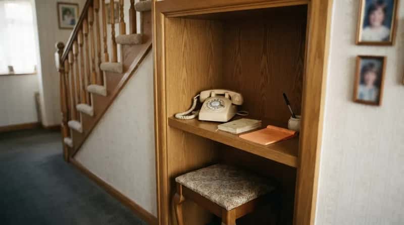 #18 - The Built-In Phone Nook Where Real Conversations Happened (Image Credits: Gemini)