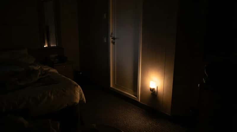 #5 - A Tiny Night Light Glowing by the Bathroom (Image Credits: Gemini)