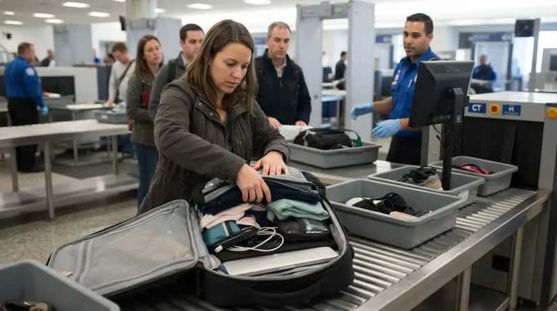 #8 - Packing Electronics at the Bottom of the Bag (Image Credits: Gemini)