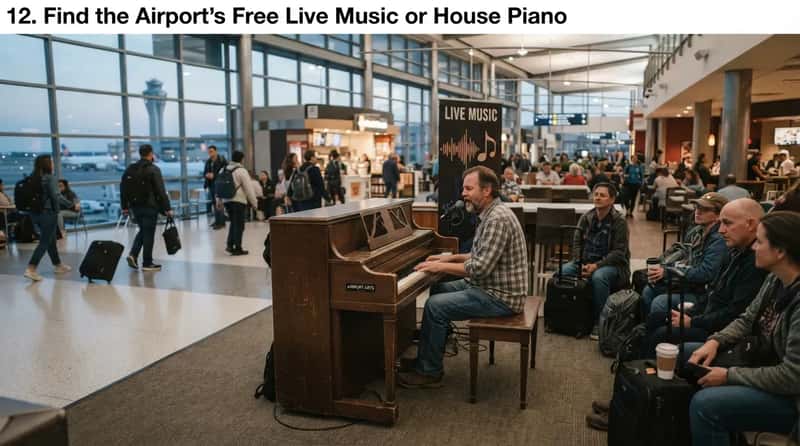 12. Find the Airport's Free Live Music or House Piano (Image Credits: Gemini)